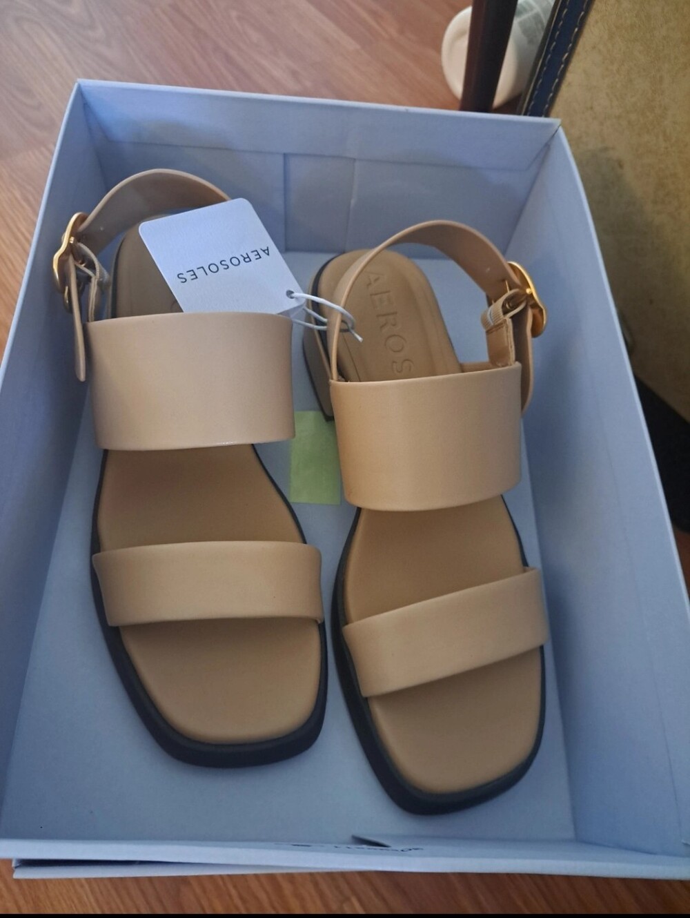 Aerosoles Women's Tan Block Heel Sandals